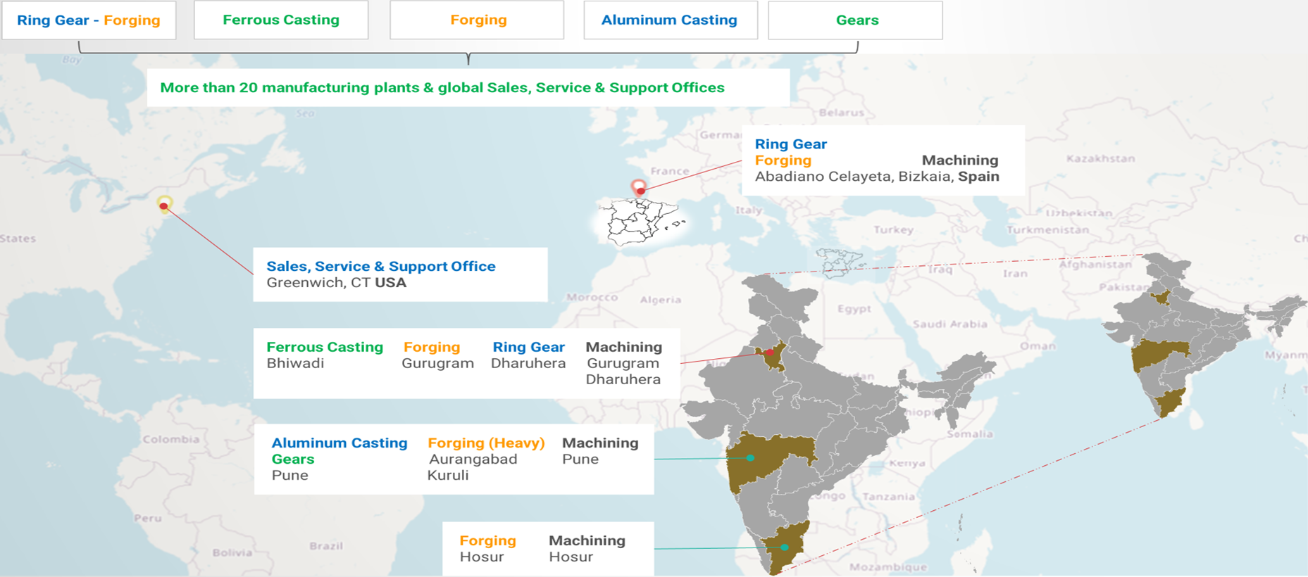 OUR GEOGRAPHICAL PRESENCE
